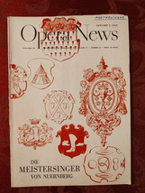 Metropolitan Opera News Magazine January 5 1953 Die Meistersinger - £11.29 GBP