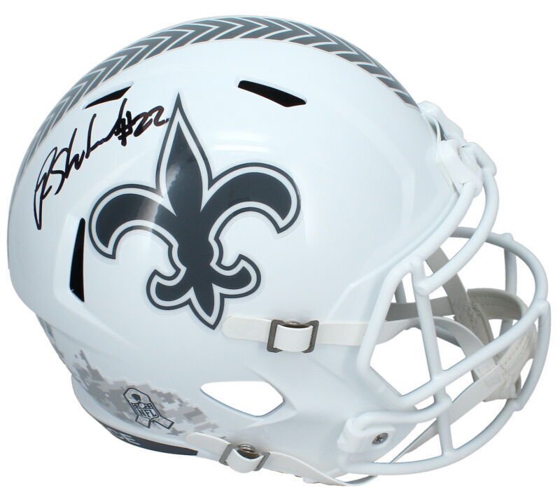 Rashid Shaheed Autographed Saints 2024 STS Full Size Speed Helmet Beckett - £297.14 GBP