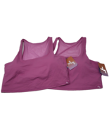Joy Lab Women Bra Sports Longline Mesh Back Orchid Pink Size XL Lot of 2... - $24.74