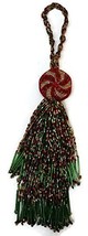 Katherine&#39;s Collection Peppermint Glass Tassel Ornament from 11 inches (Red) - £14.80 GBP