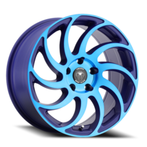 VENOM32 17X8 5X120 +31 73.1 Neon Blue - $200.00