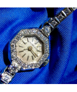 Tiffany co Diamond Platinum Deco Cocktail Watch Unique Vintage Hand made... - $32,680.74 CAD