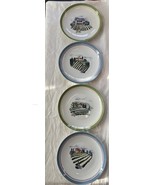 Vineyards Design Porcelain Plate Set 4pc by BIA Cordon Bleu. VTG 2004 - $24.74
