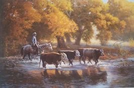 Gathering At The Creek - Signed and Numbered Limited Edition Print by Ti... - £301.17 GBP