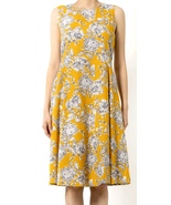 Maine Sunflower Yellow Grey Dress UK Size 16 Chest 44 Length 43 - $49.00
