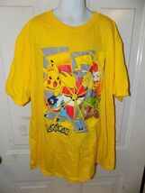 POKEMON BRIGHT YELLOW SHORT SLEEVE T-SHIRT SIZE L (14/16) KIDS NEW - $18.90