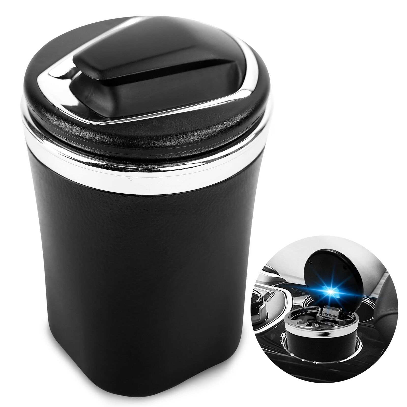 Kaisiking Car Ashtray with Lid, Portable Car Ashtrays for Cup Holder Smell Proof