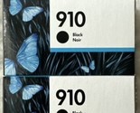 HP 910 Black Ink Cartridge 3YL61AN Twin Pack Genuine OEM Sealed Retail B... - £19.80 GBP