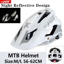BAT Bicycle Helmet Mountain Helmet Night Reflective Design Integrated MTB Bike H - £101.06 GBP