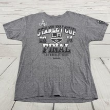 Los Angeles Kings Top Size Large NHL Stanley Cup Final 2014 Reebok T-Shirt Women - £22.54 GBP