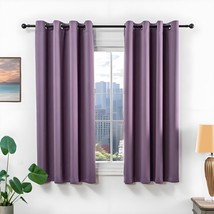 Mangata Casa Purple Blackout Curtains With Grommets, 2 Panels, 52 X 72 Inches). - £34.38 GBP