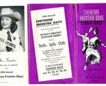 1950 Cheyenne Wyoming Frontier Days Brochure Rodeo Parade Miss Frontier - $21.84