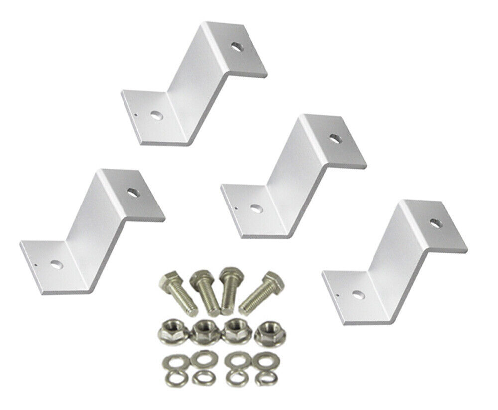 TEKTRUM 2.125&quot; TALL Z BRACKET SOLAR FLUSH MOUNT KIT FOR SOLAR PANELS- SE... - $18.95