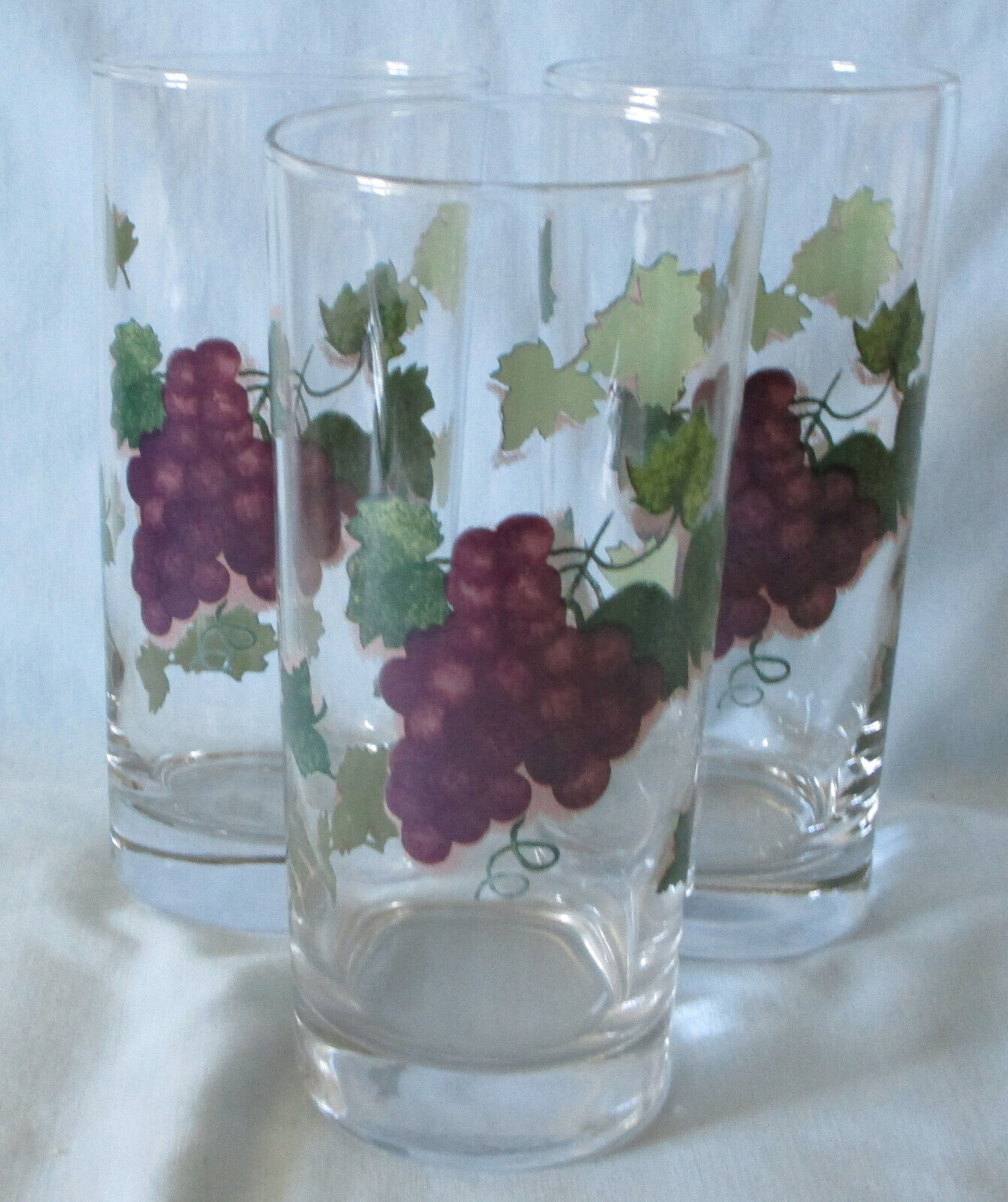 Primary image for Fairfield Grape Valley Glass Tumbler 16 oz,  Set of 3