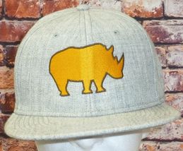 Golden Rhino Embroidered Grey Snapback Cap By Otto  One Size Fits Most - $9.29