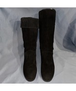 LANDS&#39; END Black Suede KNEE HIGH RIDING BOOT S/N 83184, Women Size 9.5 - $931.33 MXN
