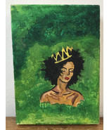 Canvas Green Woman Painting Art - £796.47 GBP