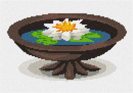 Pepita Needlepoint kit: Water Lily Pot, 10&quot; x 7&quot; - £40.16 GBP+