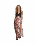 NWT Frederick&#39;s of Hollywood SZ Small Rosalina Rose Cheetah Print Nightgown - €17,18 EUR