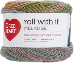 Red Heart Roll With It Melange Yarn-Green Room - £18.83 GBP