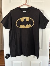 DC Batman Black Bat T Shirt Mens DC Comics Tee Black Sz L - £9.73 GBP