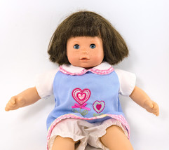 American Girl Doll Brown Hair Blue Sleepy Eyes Outfit 16&quot; Tall - £35.23 GBP