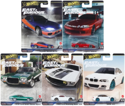 NEW 5-PACK Hot Wheels Premium Fast &amp; Furious 1:64 Die-Cast Cars - 2024 Mix 2 Set - £46.35 GBP
