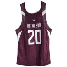 Central State Lacrosse Jersey Maroon Practice Tank Top Under Armour #20 Small - £18.73 GBP