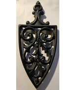 Vtg Cathedral T-12 Cast Iron Trivet Alphabet Series Robert Emig Producti... - €16,94 EUR