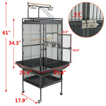 Large Bird 61&quot; Cage Play Top Parrot Finch Cage Pet Supplies Removable Part - £141.13 GBP