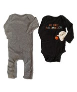 Carter&#39;s Just One You &amp; Rabbit Skins One Piece Black and Gray Bundle Siz... - £14.24 GBP