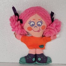 Vintage Ideal Cloth 1972 Scribble Doll Pink Hair Plush - With Chalk - £23.73 GBP
