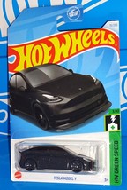 Hot Wheels 2024 HW Green Speed Series #15 Tesla Model Y Mtflk Black w/ 1... - £2.39 GBP