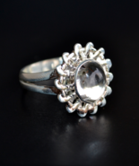 Sterling silver ring, Quartz Ring, Rutilated quartz Ring, Sterling Quart... - £30.36 GBP