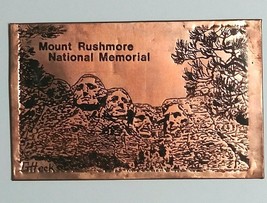 Mount Rushmore Presidents South Dakota SD Heck Gregorian Copper Postcard c1950s - £7.89 GBP
