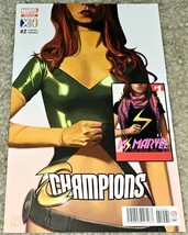 Scarce VHTF Champions 3 NM- MX 2 Jorge Molina XCI 2016 Ms Marvel Foreign Variant - £73.72 GBP