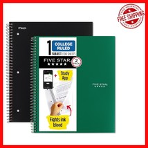 Five Star 1-Subject Notebook Set with Study App, Ink Bleed Resistant, 10... - $611.44 MXN