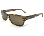 Jean Lafont Sunglasses Brown Striped Horn Rectangular Frames with Brown ... - $93.28