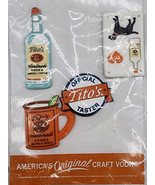 Titos Vodka Set Of 4 Refrigerator Magnets Offical Taster - €15,62 EUR