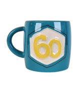 Hallmark Embossed 60 (Sixty) Birthday Gift 18 oz Ceramic Coffee Mug Cup - $17.29