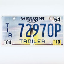 2010 United States Mississippi Lighthouse Trailer License Plate TLR 72970P - $18.80