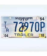 2010 United States Mississippi Lighthouse Trailer License Plate TLR 72970P - $18.80