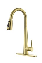 Kitchen Faucet with Pull Down Sprayer , High Arc Single Handle Stainless... - £75.91 GBP
