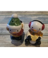 Holiday ~ Christmas ~ Snowman ~ Ceramic ~ Salt &amp; Pepper Shakers (53) - €29,96 EUR