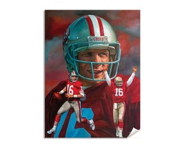 Joe Montana QB Quarterback San Francisco 49ers NFL Football Art Print 1AM3 - $24.99+