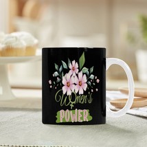 Ceramic Mug – 11 oz Women&#39;s Day Gift -  Power Black Coffee Mug - £10.59 GBP