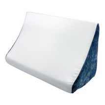 New Lazyzizi Orthopedic Memory Foam Bed Wedge Blue Replacement Base Pillow Only - £19.50 GBP