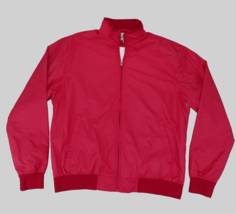 Peter Millar Crown Sports Red Austin Bomber Golf Jacket Full Zip Size L - £26.15 GBP