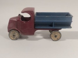 Early Pre-War 1925 Diecast Tootsie Toy Dump Truck Display Red Color Made... - £66.37 GBP