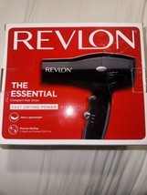 Revlon Essential Lightweight Compact Travel Hair Styling Dryer Black 187... - £18.07 GBP
